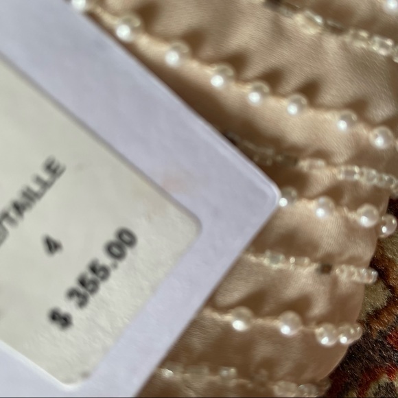 ONE33 SOCIAL Open-Back Beaded Shift Dress - Cocktail Formal Dress - peach ivory - Picture 14 of 16